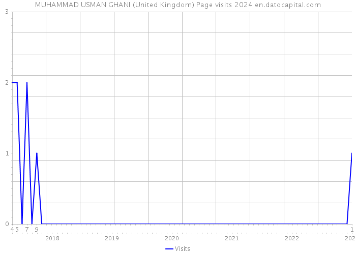 MUHAMMAD USMAN GHANI (United Kingdom) Page visits 2024 