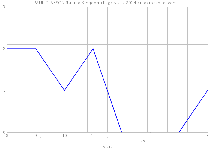 PAUL GLASSON (United Kingdom) Page visits 2024 