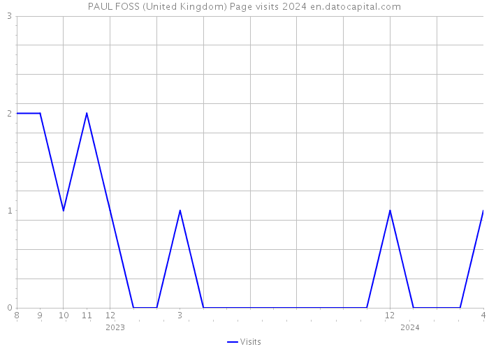 PAUL FOSS (United Kingdom) Page visits 2024 