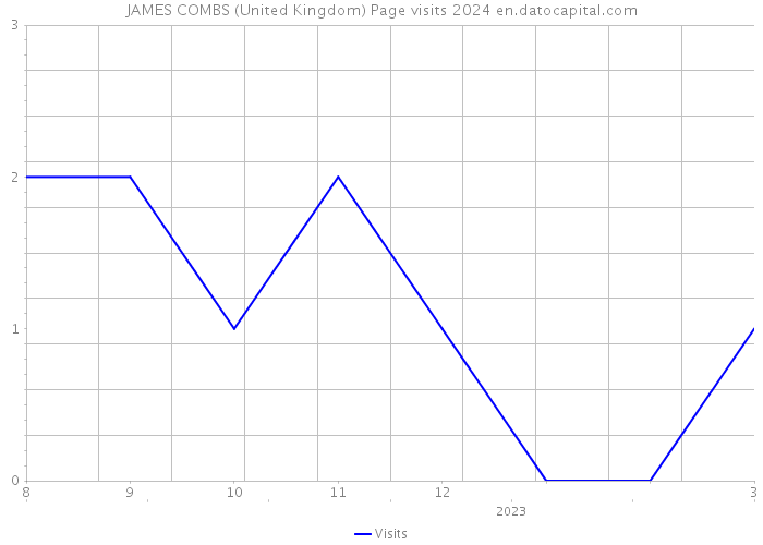 JAMES COMBS (United Kingdom) Page visits 2024 
