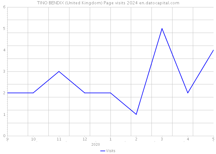 TINO BENDIX (United Kingdom) Page visits 2024 