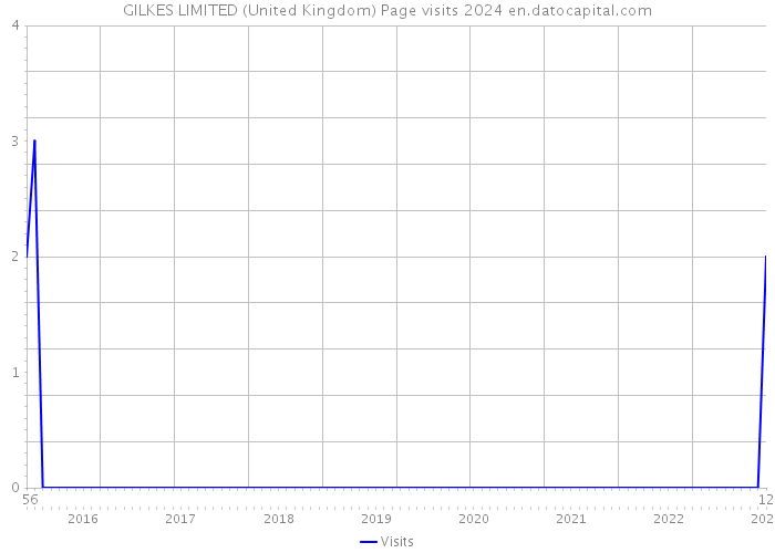 GILKES LIMITED (United Kingdom) Page visits 2024 