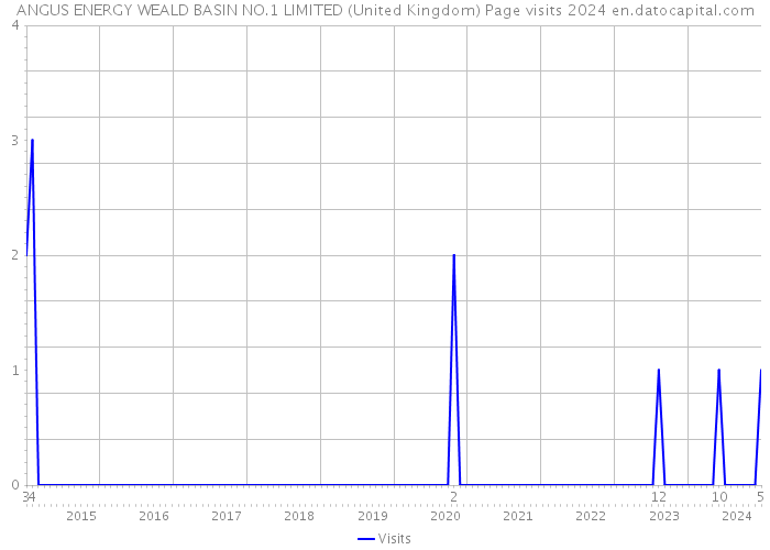 ANGUS ENERGY WEALD BASIN NO.1 LIMITED (United Kingdom) Page visits 2024 