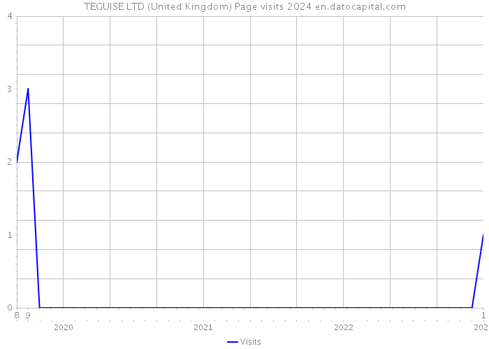 TEGUISE LTD (United Kingdom) Page visits 2024 