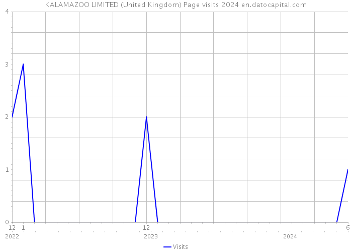KALAMAZOO LIMITED (United Kingdom) Page visits 2024 