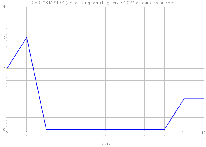 CARLOS MISTRY (United Kingdom) Page visits 2024 