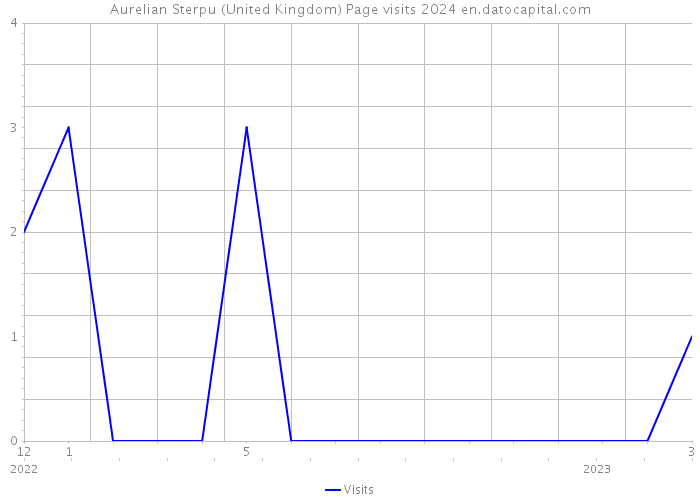 Aurelian Sterpu (United Kingdom) Page visits 2024 