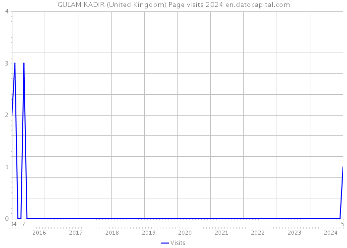 GULAM KADIR (United Kingdom) Page visits 2024 