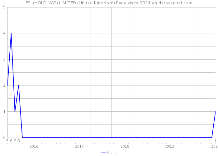 ESI (HOLDINGS) LIMITED (United Kingdom) Page visits 2024 