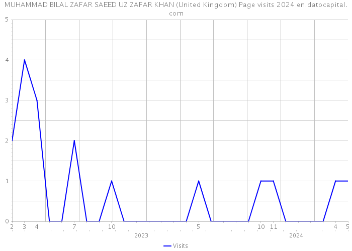 MUHAMMAD BILAL ZAFAR SAEED UZ ZAFAR KHAN (United Kingdom) Page visits 2024 