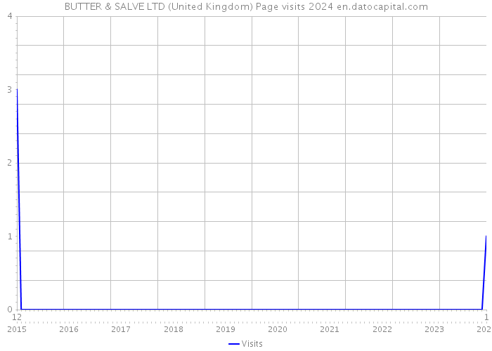 BUTTER & SALVE LTD (United Kingdom) Page visits 2024 