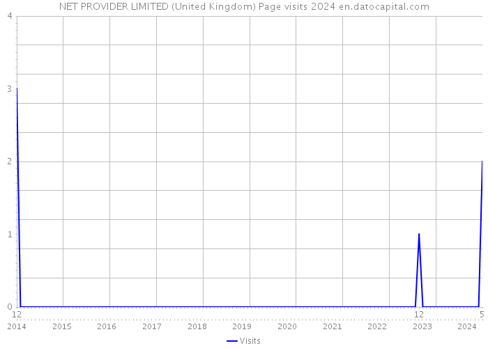 NET PROVIDER LIMITED (United Kingdom) Page visits 2024 