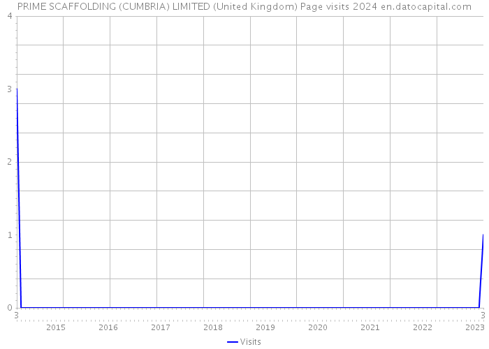 PRIME SCAFFOLDING (CUMBRIA) LIMITED (United Kingdom) Page visits 2024 