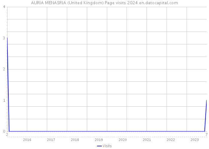 AURIA MENASRIA (United Kingdom) Page visits 2024 