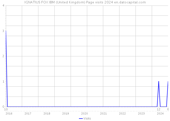 IGNATIUS FOX IBM (United Kingdom) Page visits 2024 
