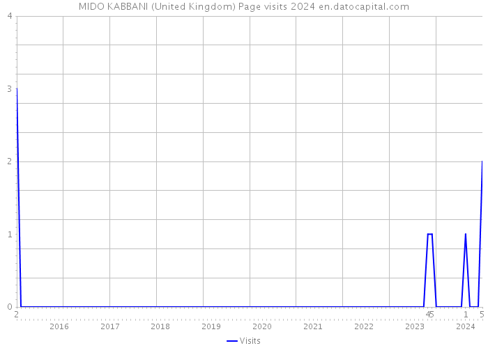 MIDO KABBANI (United Kingdom) Page visits 2024 