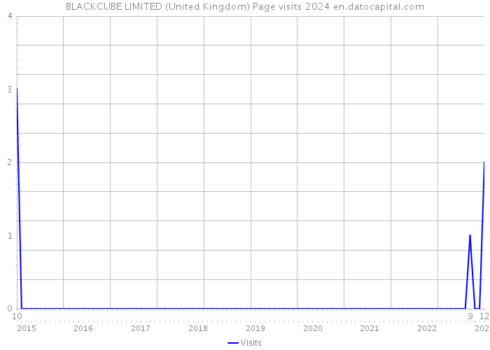 BLACKCUBE LIMITED (United Kingdom) Page visits 2024 
