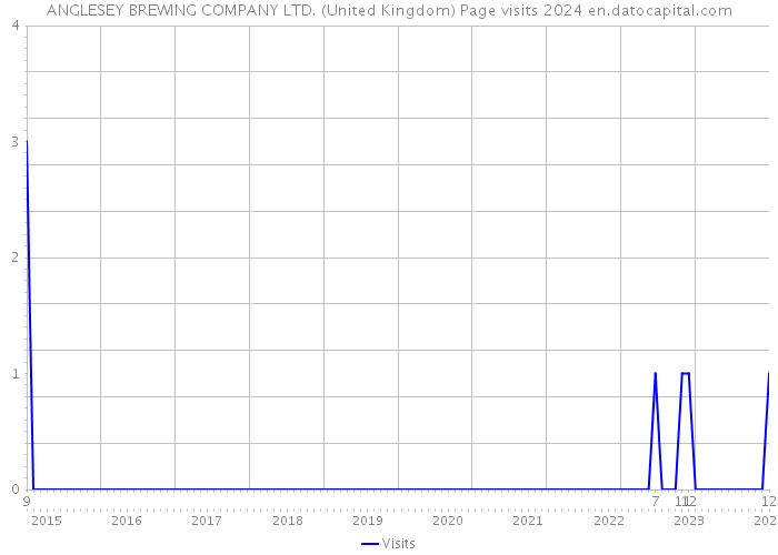 ANGLESEY BREWING COMPANY LTD. (United Kingdom) Page visits 2024 