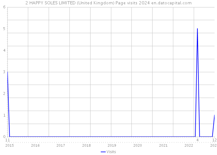 2 HAPPY SOLES LIMITED (United Kingdom) Page visits 2024 