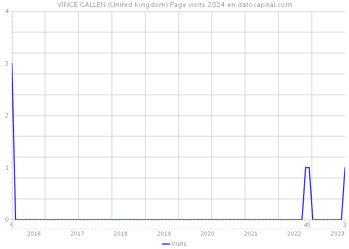 VINCE CALLEN (United Kingdom) Page visits 2024 