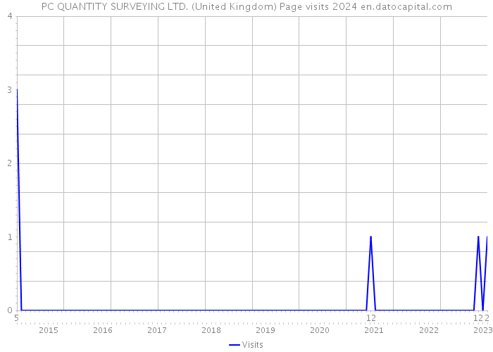PC QUANTITY SURVEYING LTD. (United Kingdom) Page visits 2024 