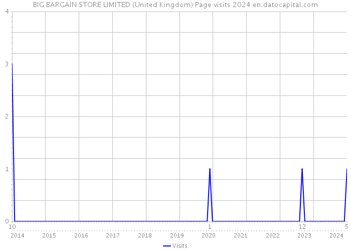 BIG BARGAIN STORE LIMITED (United Kingdom) Page visits 2024 