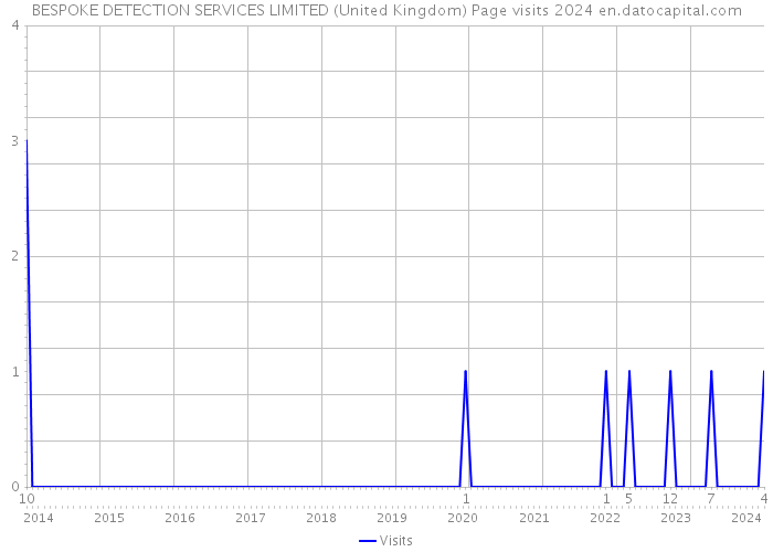 BESPOKE DETECTION SERVICES LIMITED (United Kingdom) Page visits 2024 