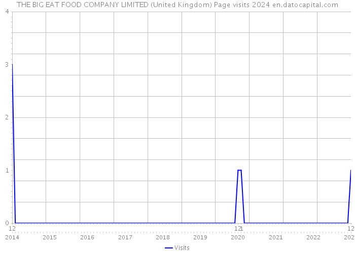 THE BIG EAT FOOD COMPANY LIMITED (United Kingdom) Page visits 2024 