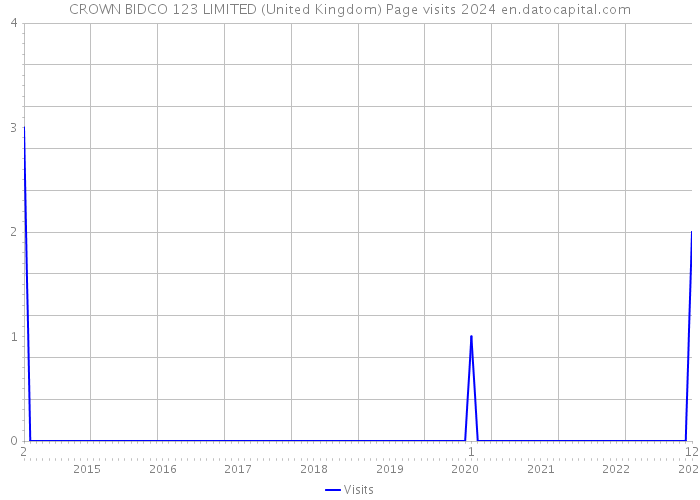 CROWN BIDCO 123 LIMITED (United Kingdom) Page visits 2024 