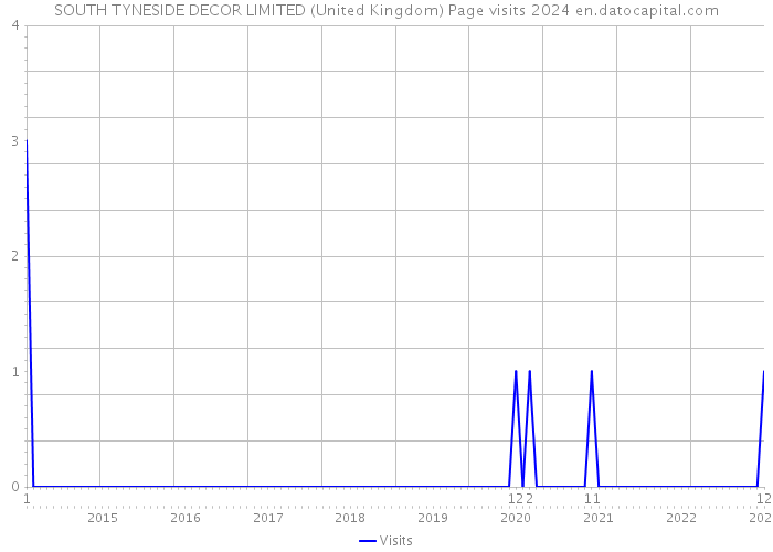 SOUTH TYNESIDE DECOR LIMITED (United Kingdom) Page visits 2024 