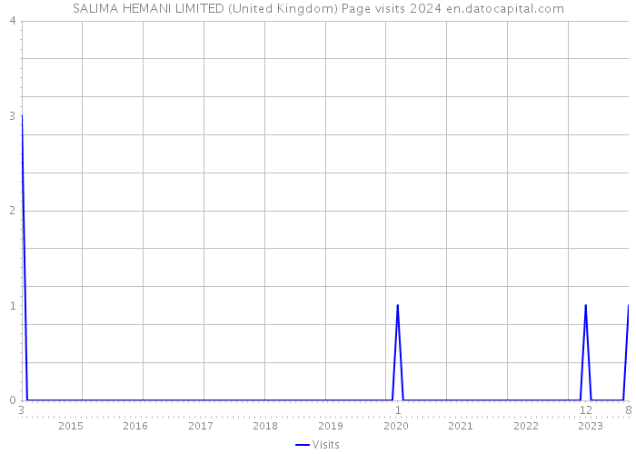 SALIMA HEMANI LIMITED (United Kingdom) Page visits 2024 