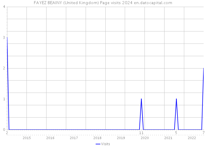 FAYEZ BEAINY (United Kingdom) Page visits 2024 
