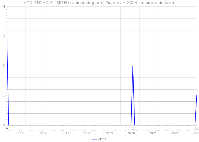 AYO PINNACLE LIMITED (United Kingdom) Page visits 2024 