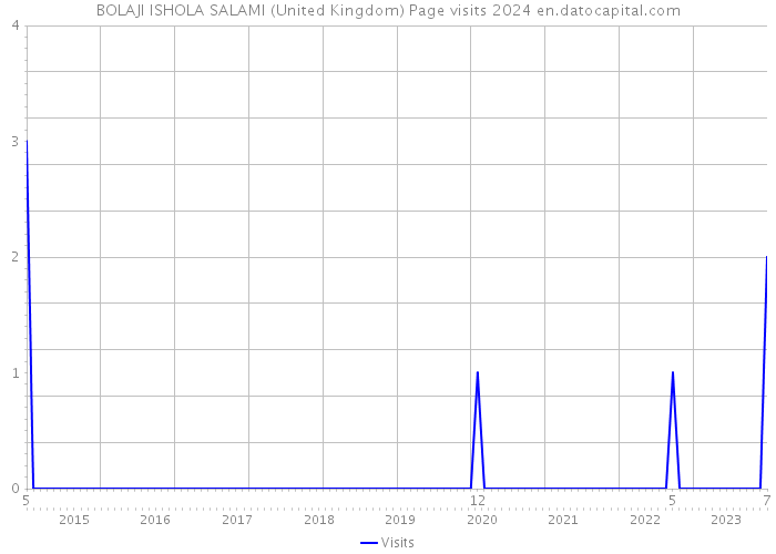 BOLAJI ISHOLA SALAMI (United Kingdom) Page visits 2024 