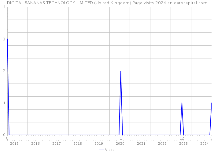 DIGITAL BANANAS TECHNOLOGY LIMITED (United Kingdom) Page visits 2024 