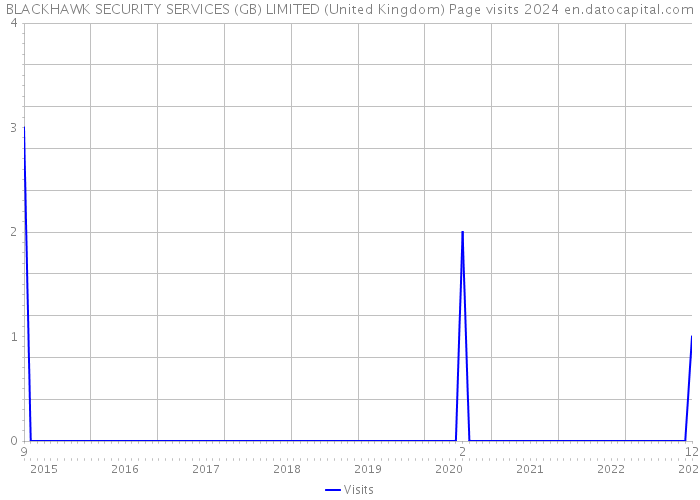 BLACKHAWK SECURITY SERVICES (GB) LIMITED (United Kingdom) Page visits 2024 