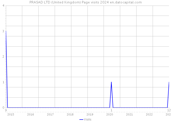 PRASAD LTD (United Kingdom) Page visits 2024 