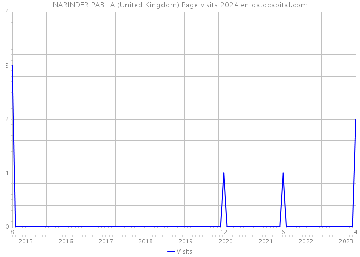 NARINDER PABILA (United Kingdom) Page visits 2024 