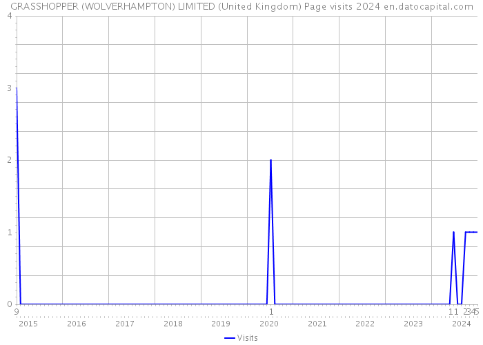 GRASSHOPPER (WOLVERHAMPTON) LIMITED (United Kingdom) Page visits 2024 