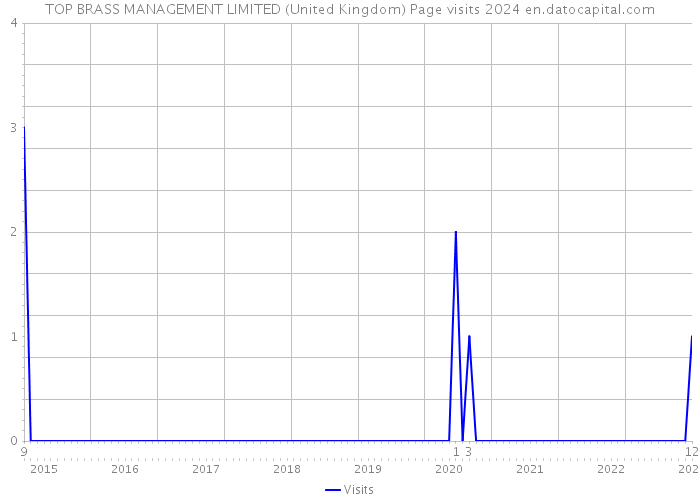 TOP BRASS MANAGEMENT LIMITED (United Kingdom) Page visits 2024 