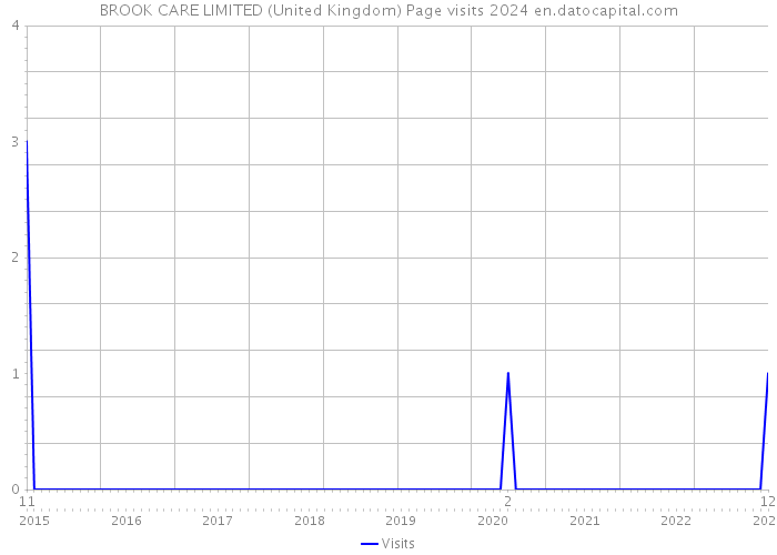 BROOK CARE LIMITED (United Kingdom) Page visits 2024 
