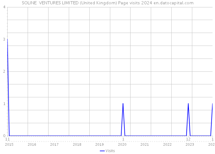 SOLINE VENTURES LIMITED (United Kingdom) Page visits 2024 