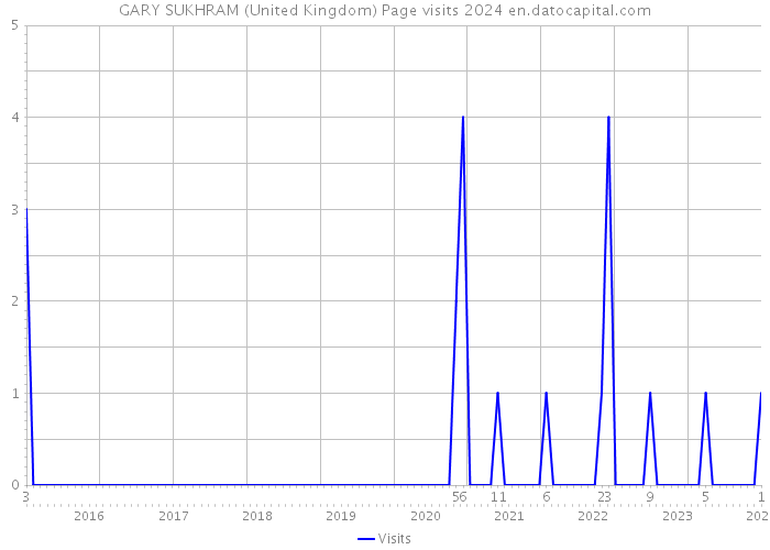 GARY SUKHRAM (United Kingdom) Page visits 2024 