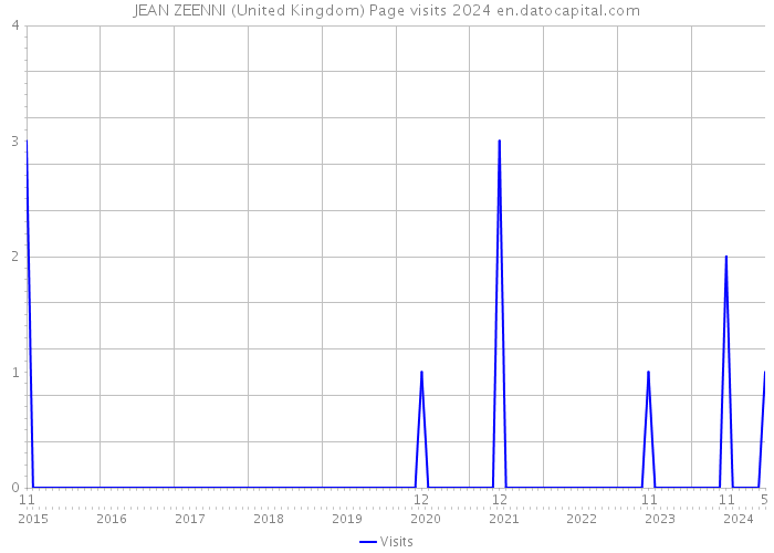 JEAN ZEENNI (United Kingdom) Page visits 2024 