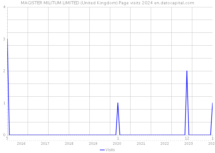 MAGISTER MILITUM LIMITED (United Kingdom) Page visits 2024 