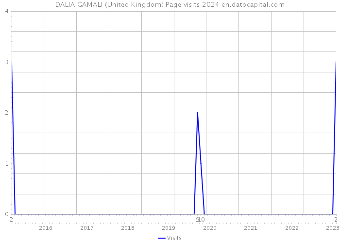 DALIA GAMALI (United Kingdom) Page visits 2024 