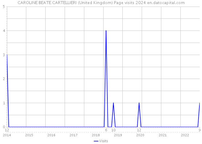 CAROLINE BEATE CARTELLIERI (United Kingdom) Page visits 2024 