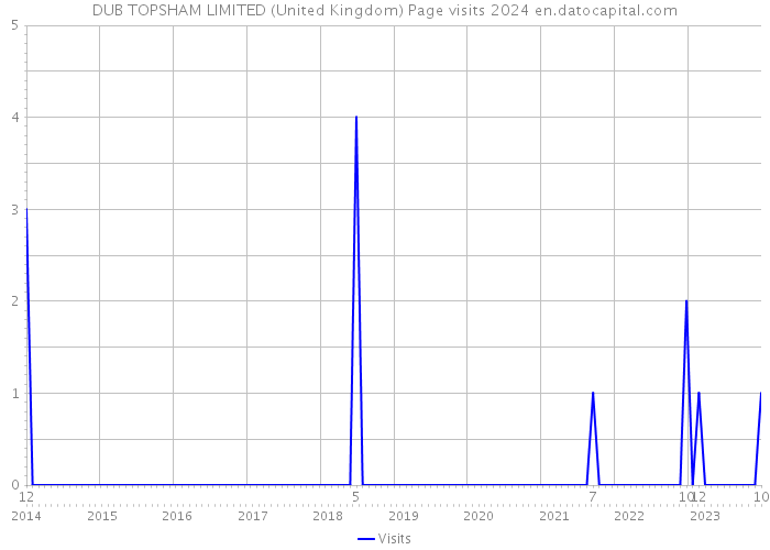 DUB TOPSHAM LIMITED (United Kingdom) Page visits 2024 