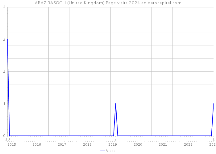 ARAZ RASOOLI (United Kingdom) Page visits 2024 