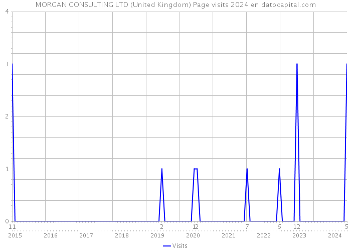 MORGAN CONSULTING LTD (United Kingdom) Page visits 2024 
